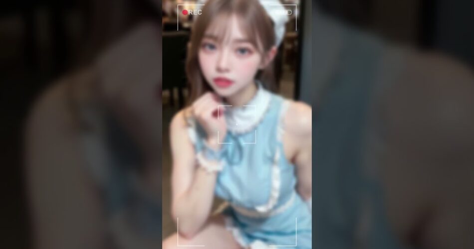 ai art) 움직이는 메이드 카페 알바생