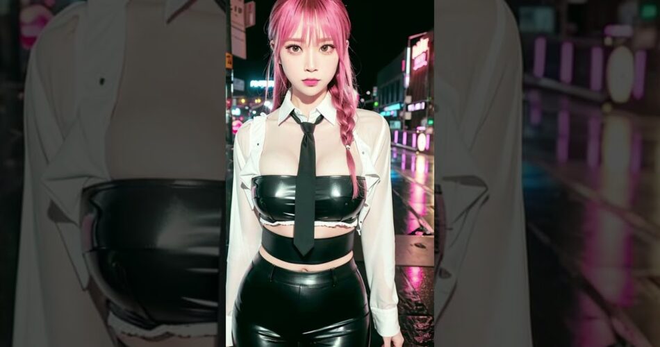Ai art) 체인쏘맨 마키마 코스프레 웹화보 #aiart #cosplay #chainsawman