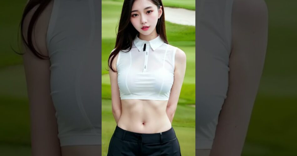 골프장 라운딩하는 인스타 여신 #aiart #골프