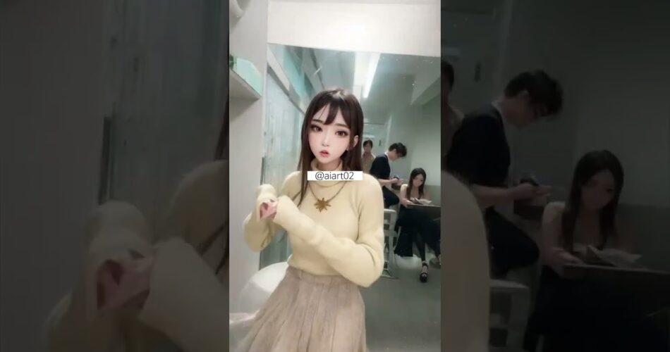 Ai art) 틱톡 챌린지하는 연습생 #aiart #challenge