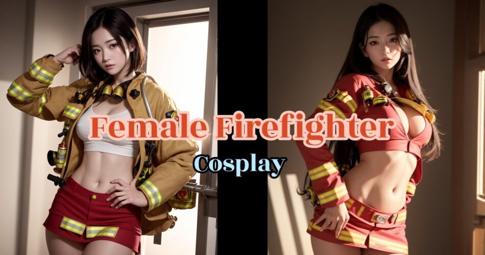 Female Firefighter Cosplay | 4K | AI Art Lab