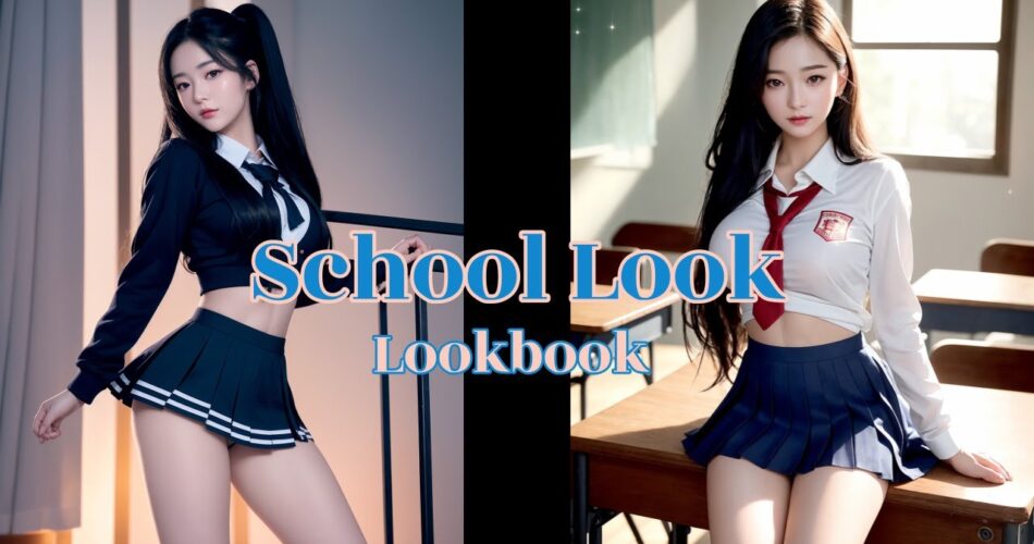 School Look | Lookbook | 4K | AI Art Lab