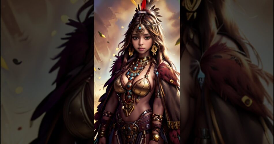 AI ARTAztec Shaman fantasy armor lookbook #aiart #AI ART #ailookbook