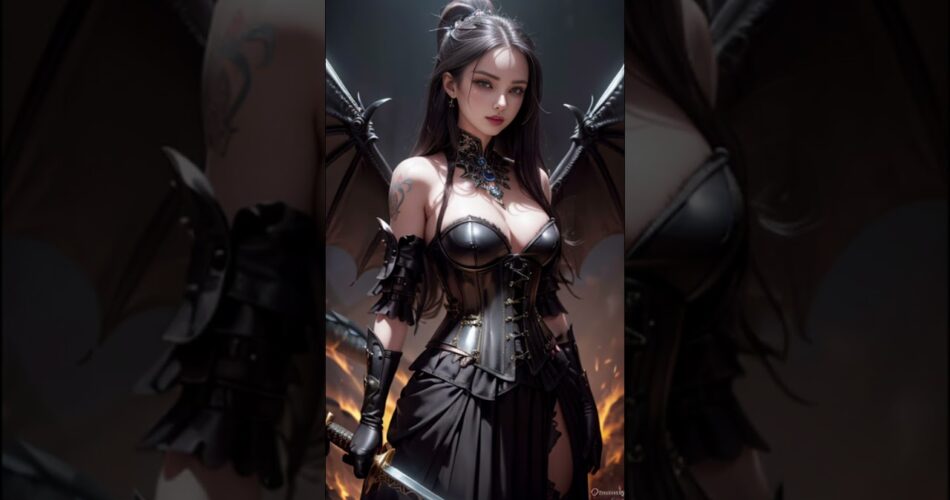 AI ARTblack dragonStable armor lookbook #aiart #AI ART #ailookbook