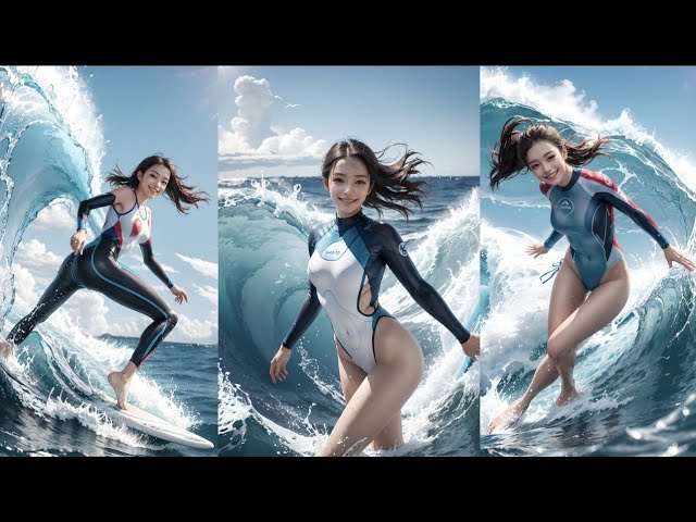 [4k ai]surfing lookbook|서핑 룩북|サーフィンルックブック