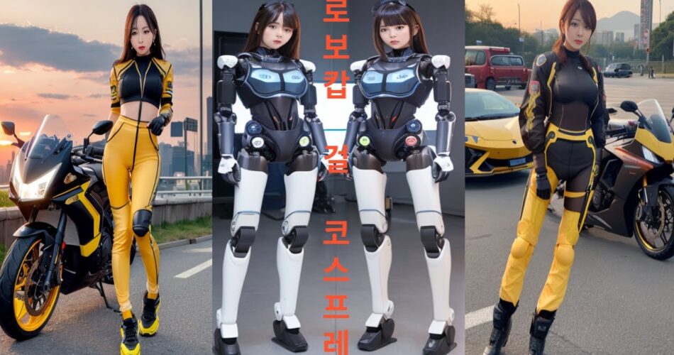 [4k Ai] 로보캅 걸 코스프레 RoboCop Girl Cosplay/ AI 실사 / ロボコップガールコスプレ#ai룩북