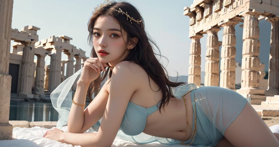 [Ai Journey] Greek Goddess [in a Greek temple]   #Ai저니 #AiJourney #GreekGoddess #GreekTemple