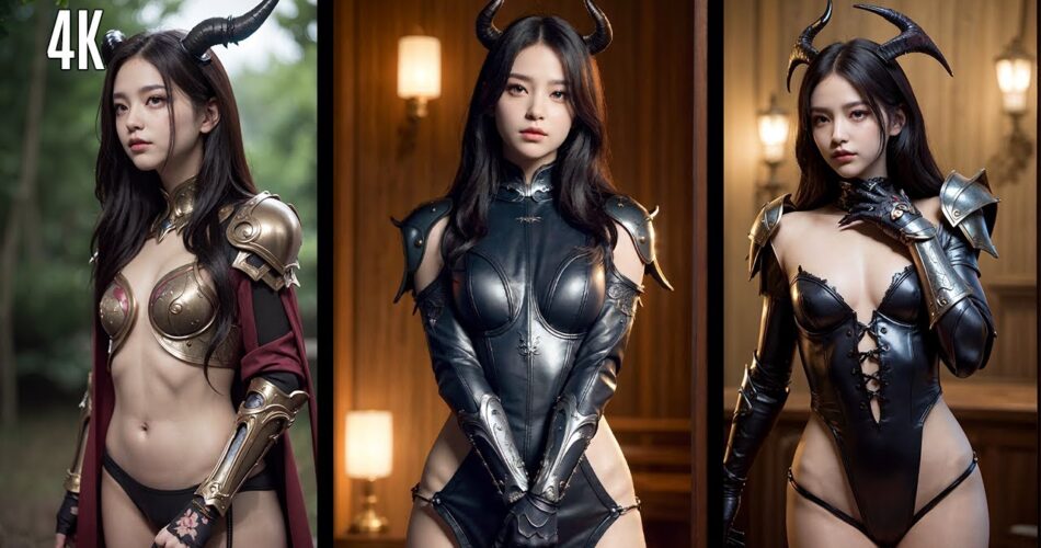 [4K AI art] Diablo 4 Devil Girl Ai Lookbook | 디아블로 4 악마소녀 AI 룩북 [ai 실사]