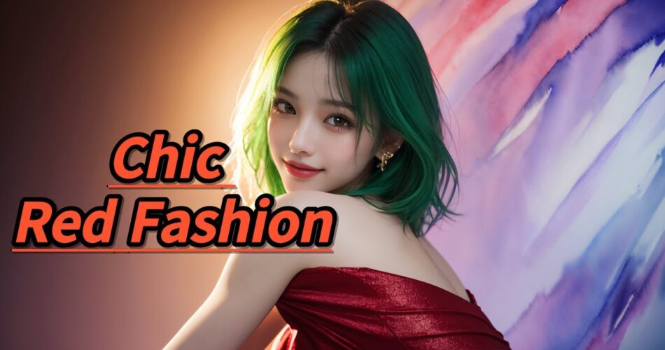 [AI Journey] 시크한 레드패션 스튜디오 화보 / Chic Red Fashion Studio Pictorial   #AIJourney #Chic #RedFashion