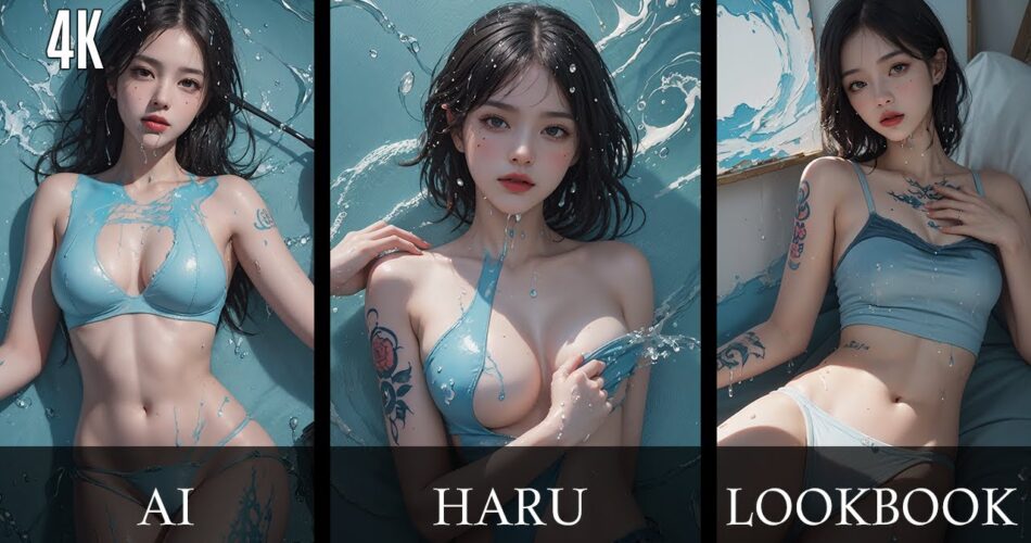 [4K AI art] Only Body Painting Ai Lookbook | 오직 단 하나 바디 페인팅 AI 룩북 2 [ai 실사]