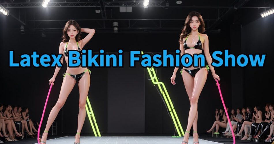 [AI Journey] Latex Bikini Fashion Show   #AIJourney #Latex #Fashion