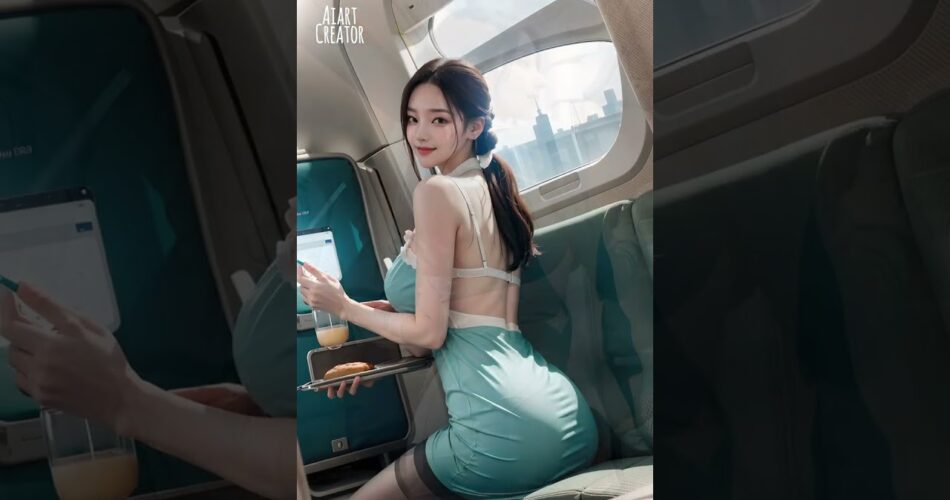 [4k ai]beautiful back stewardess lookbook 아름다운 뒷태의 스튜어디스 룩북美しい後ろ姿のスチュワーデスルックブック