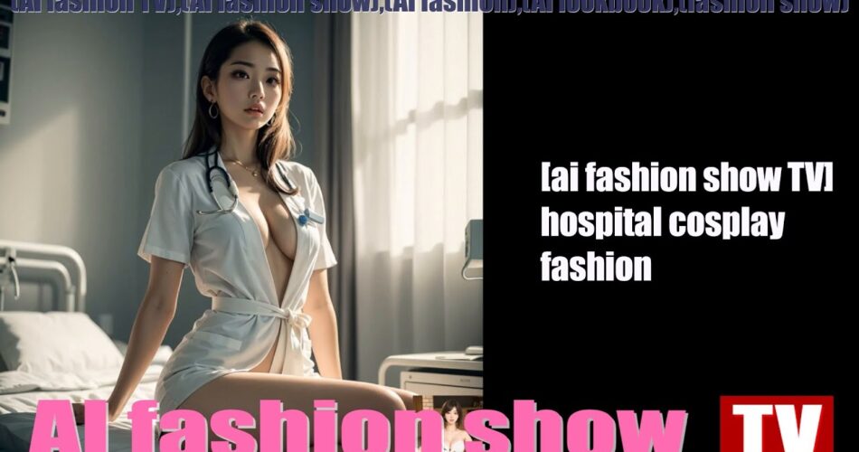 [AI fashion show TV] AI models wearing hospital cosplay style fashion