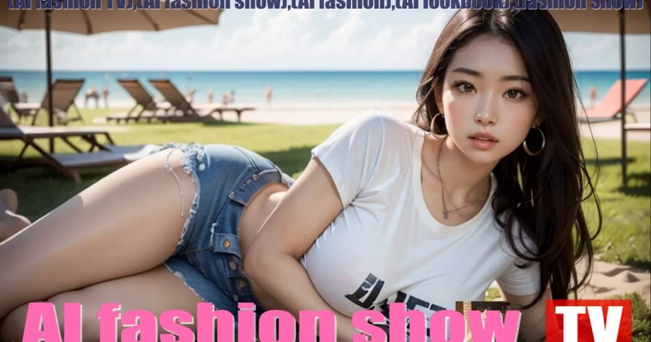 [AI fashion show TV] Let's talk about denim shorts and t shirts fashion