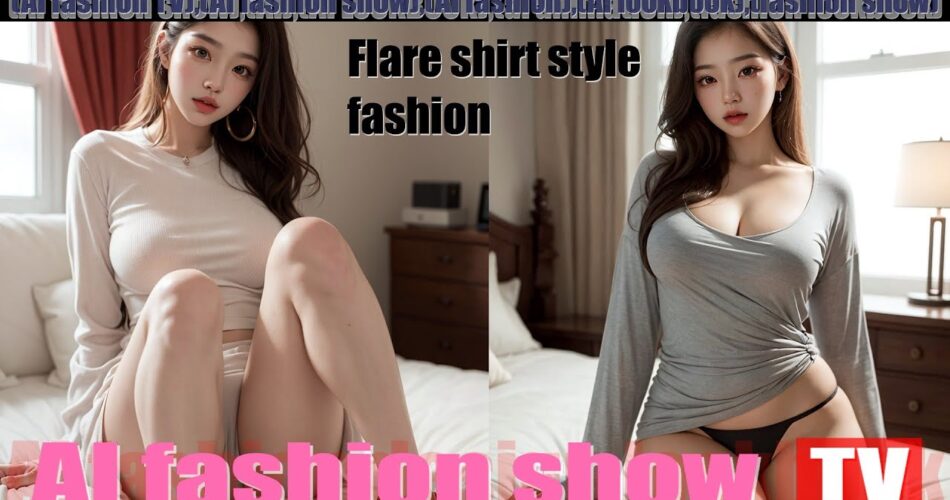 [AI fashion show TV] Let's talk about flare shirts style fashion