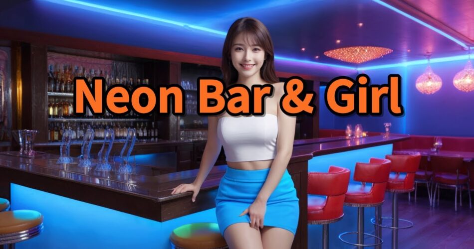 [AI Journey] Neon Bar & Girl   #AIJourney #NeonBar #Girl