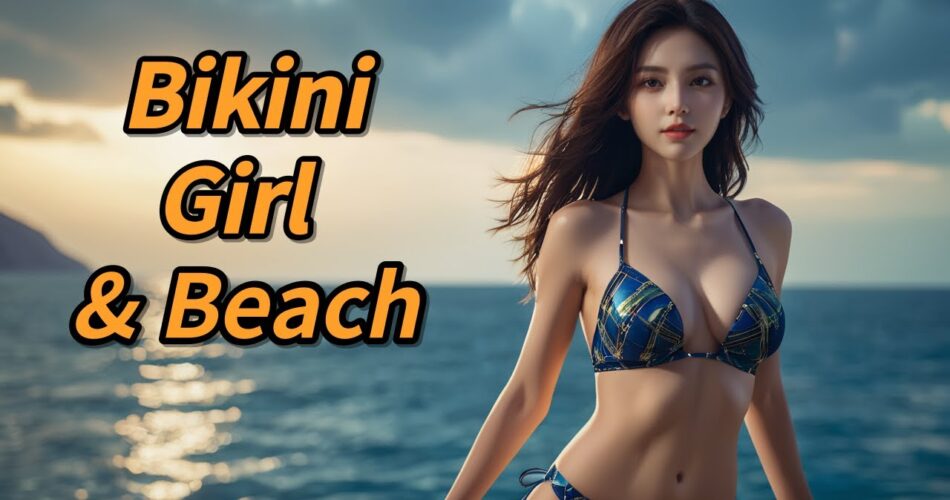 [AI Journey] 해변의 비키니 소녀 / Bikini Girl & Beach / ビーチのビキニ·ガール   #AIJourney #Beach #Bikini #Girl