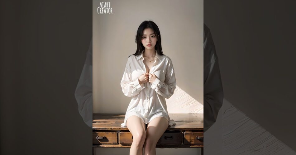 [4k ai] just one shirt lookbook 단지 셔츠 한장 룩 シャツ一枚ルックブックです