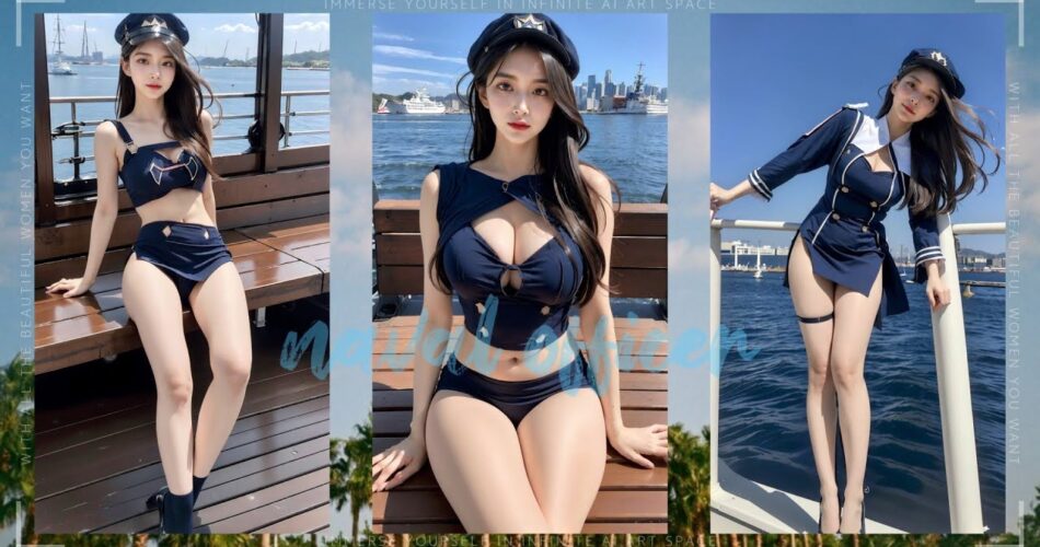 Naval officer gravure model / 해군장교 그라비아 모델 시즌1