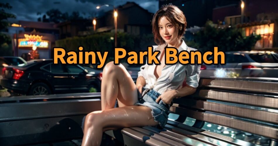 [AI Journey] Rainy Park Bench   #AIJourney #Rainy #ParkBench