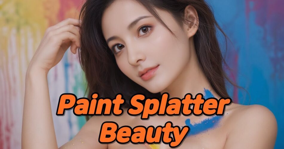 [AI Journey] Paint Splatter Beauty   #AIJourney #PaintSplatter #Beauty