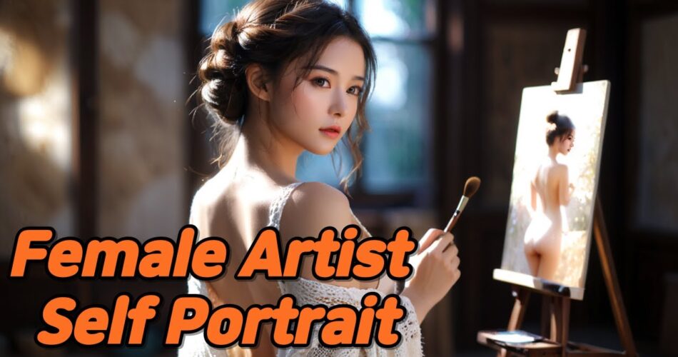 [AI Journey] Female Artist Self Portrait   #AIJourney #FemaleArtist #SelfPortrait