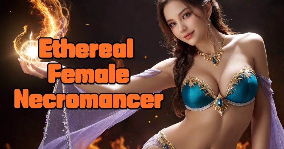 [AI Journey] Ethereal Female Necromancer   #AIJourney #Ethereal #FemaleNecromancer