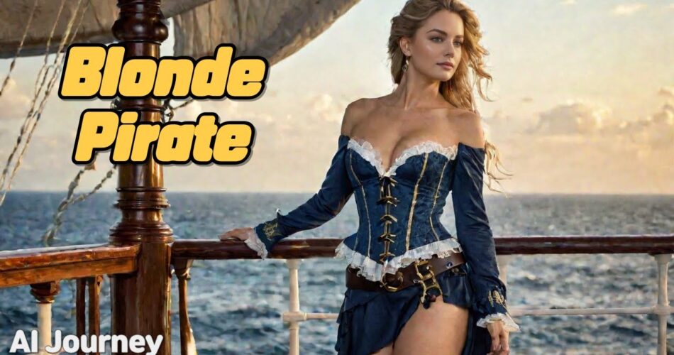 [AI Journey] Blonde Pirate   #AIJourney #Blonde #Pirate