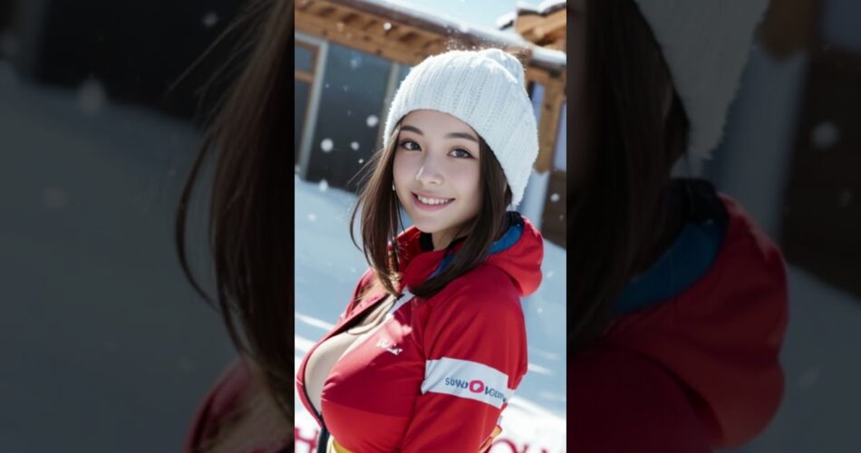 【AIグラビア】AI ART LOOKBOOK - ski resort 【AI写真集】