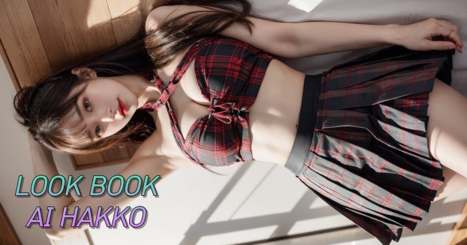 [AIHAKKO] pleated skirt fashion look🌸플리츠 치마 패션 룩 | AIMODEL | AILOOKBOOK | ai룩북