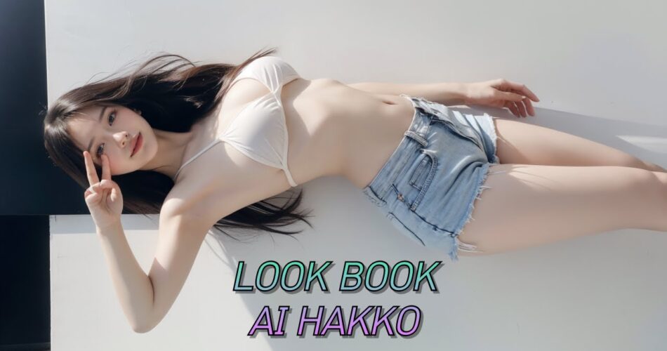 [AIHAKKO] Crop sleeveless shirt Fashion🌸크롭 나시 패션 #AIMODEL #AILOOKBOOK #ai룩북