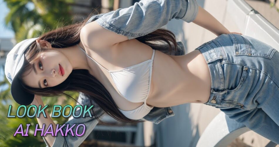 [AIHAKKO] jeans and hat fashion : 청바지와 모자 패션 #AIMODEL #AILOOKBOOK #ai룩북