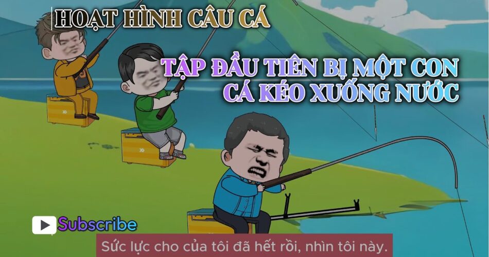 HOẠT HÌNH CÂU CÁ TẬP 1 - BỊ MỘT CON CÁ KÉO XUỐNG NƯỚC #taisinh #vietsub #hoathinhcauca